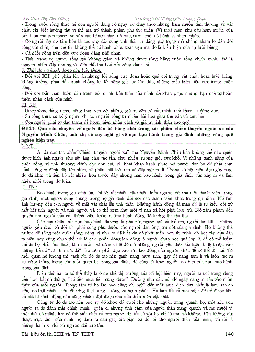 image for page Tài liệu Ôn Thi TN THPT Hong