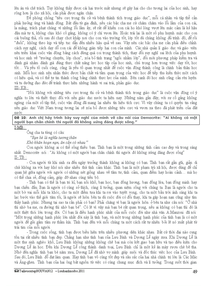 image for page Tài liệu ôn thi TNTHPT