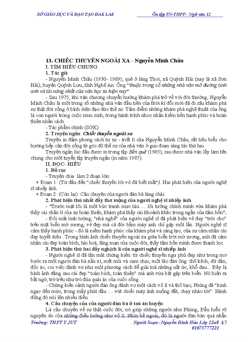 image for page Tài liệu ôn thi tốt nghiệp ngữ văn 12