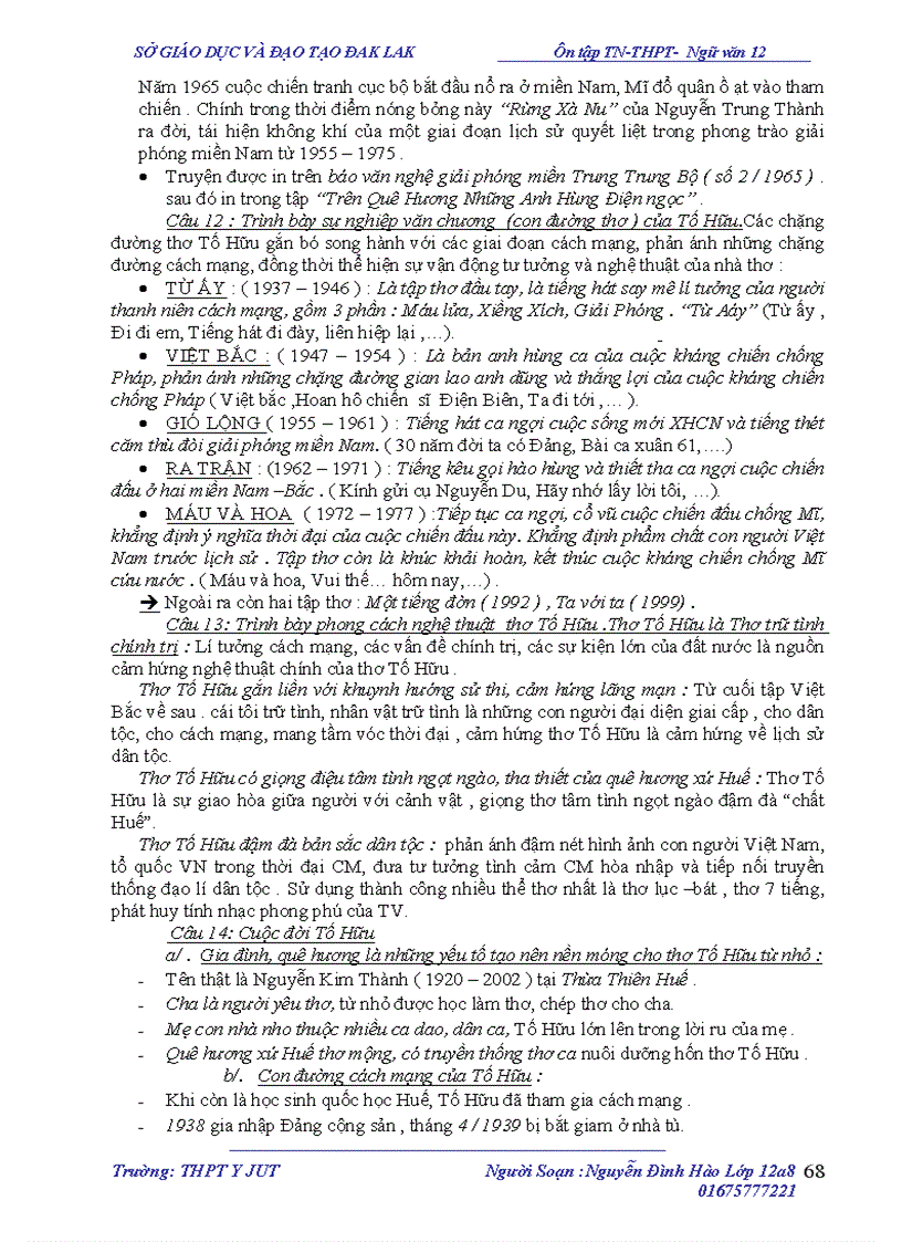 image for page Tài liệu ôn thi tốt nghiệp ngữ văn 12