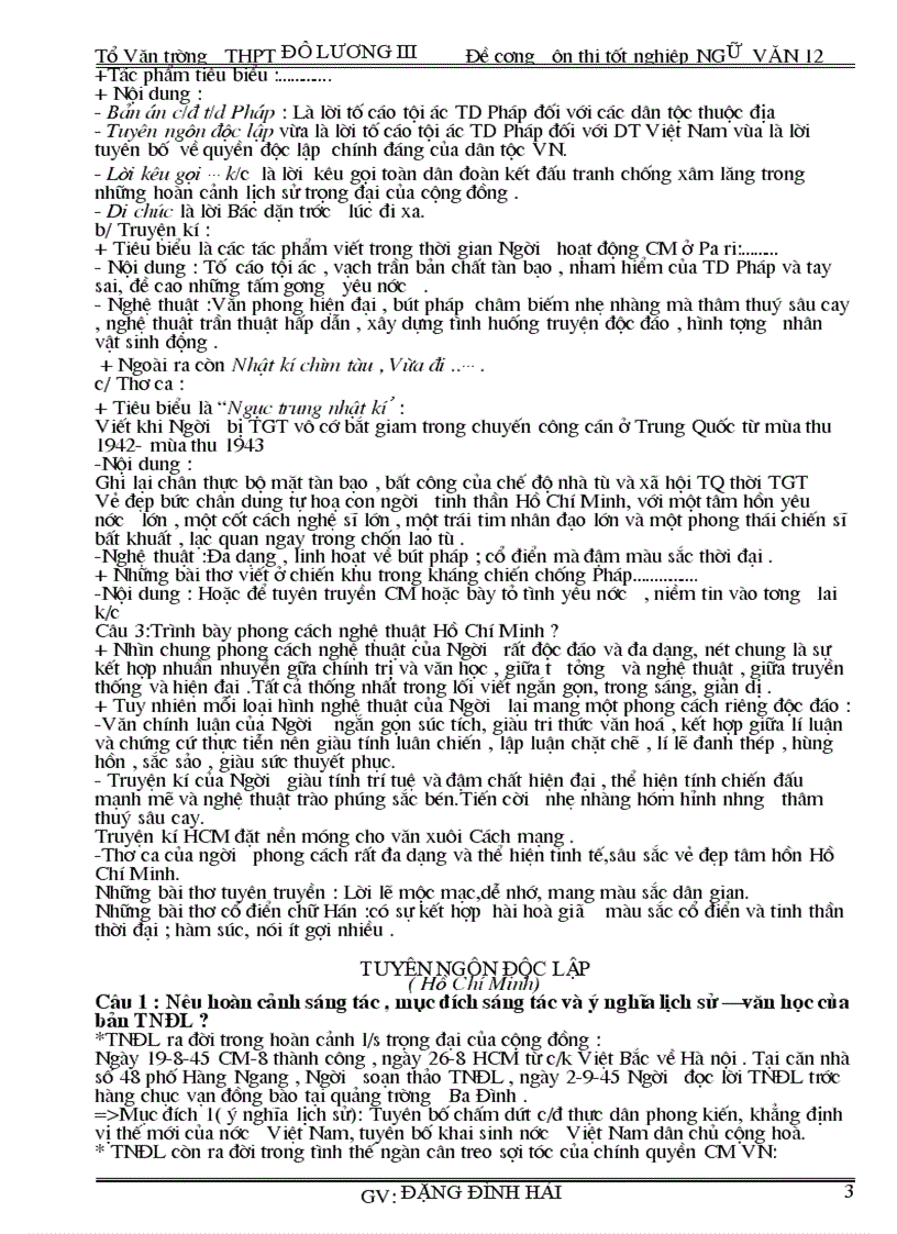 image for page Tài liệu ôn thi tốt nghiệp văn 12