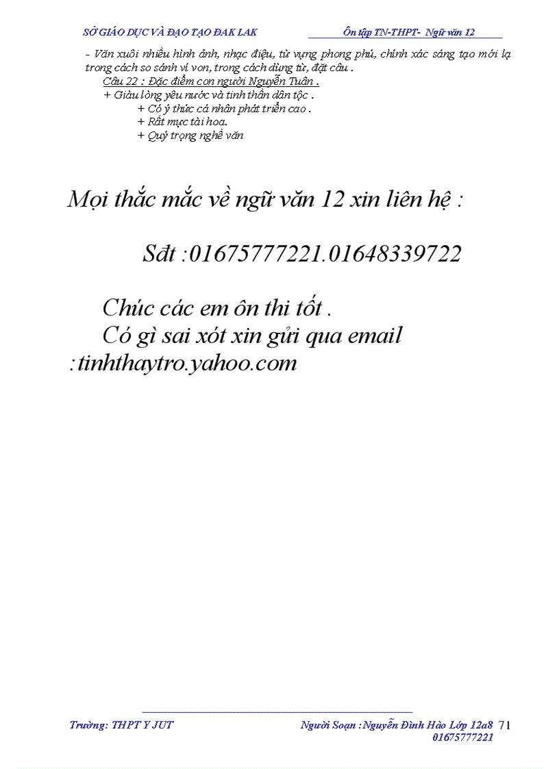 image for page Tài liệu ôn thi tốt nghiệp y jut