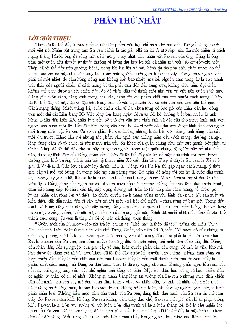 image for page Thép đã tôi thế đấy Phần 1