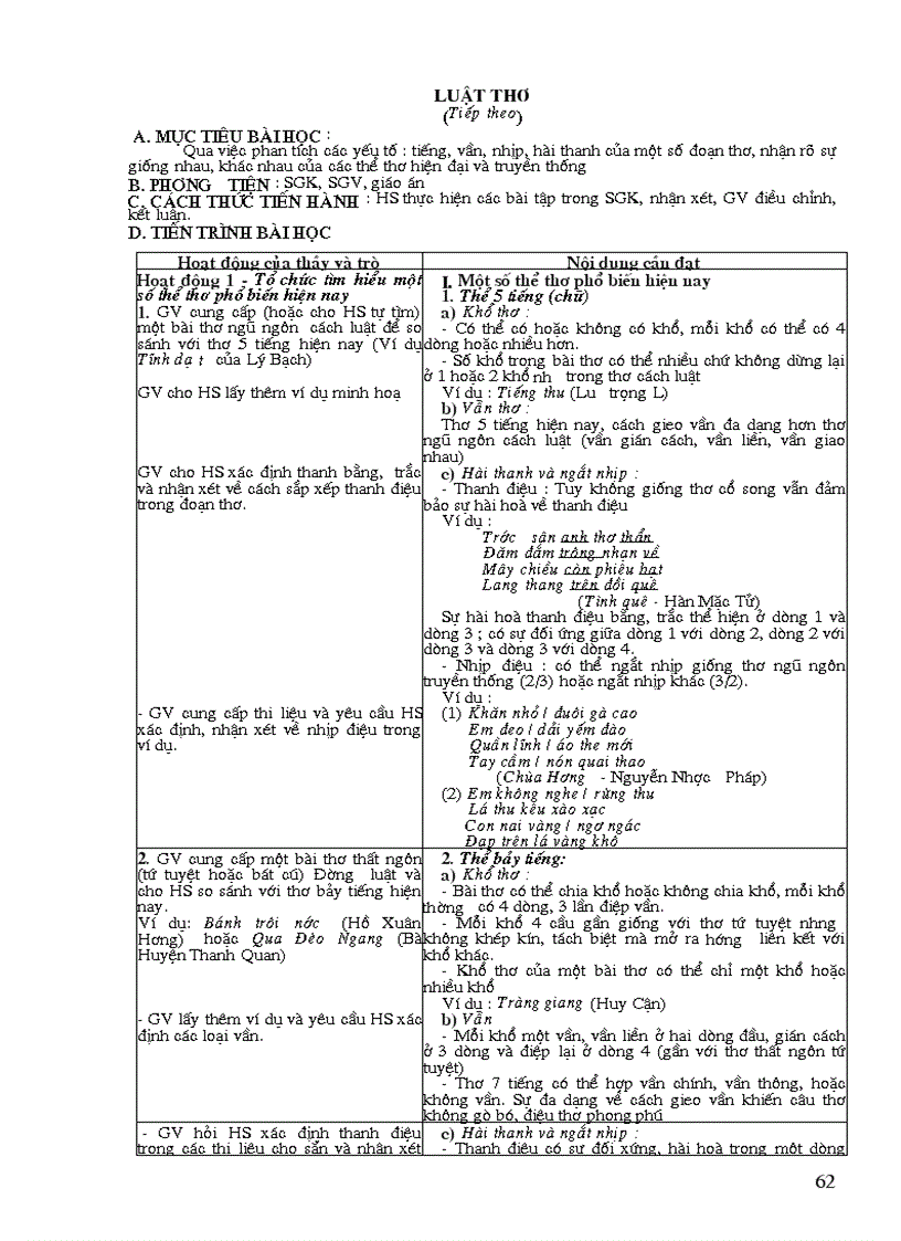 image for page Thiết kế Ngữ Văn 12 Kì I