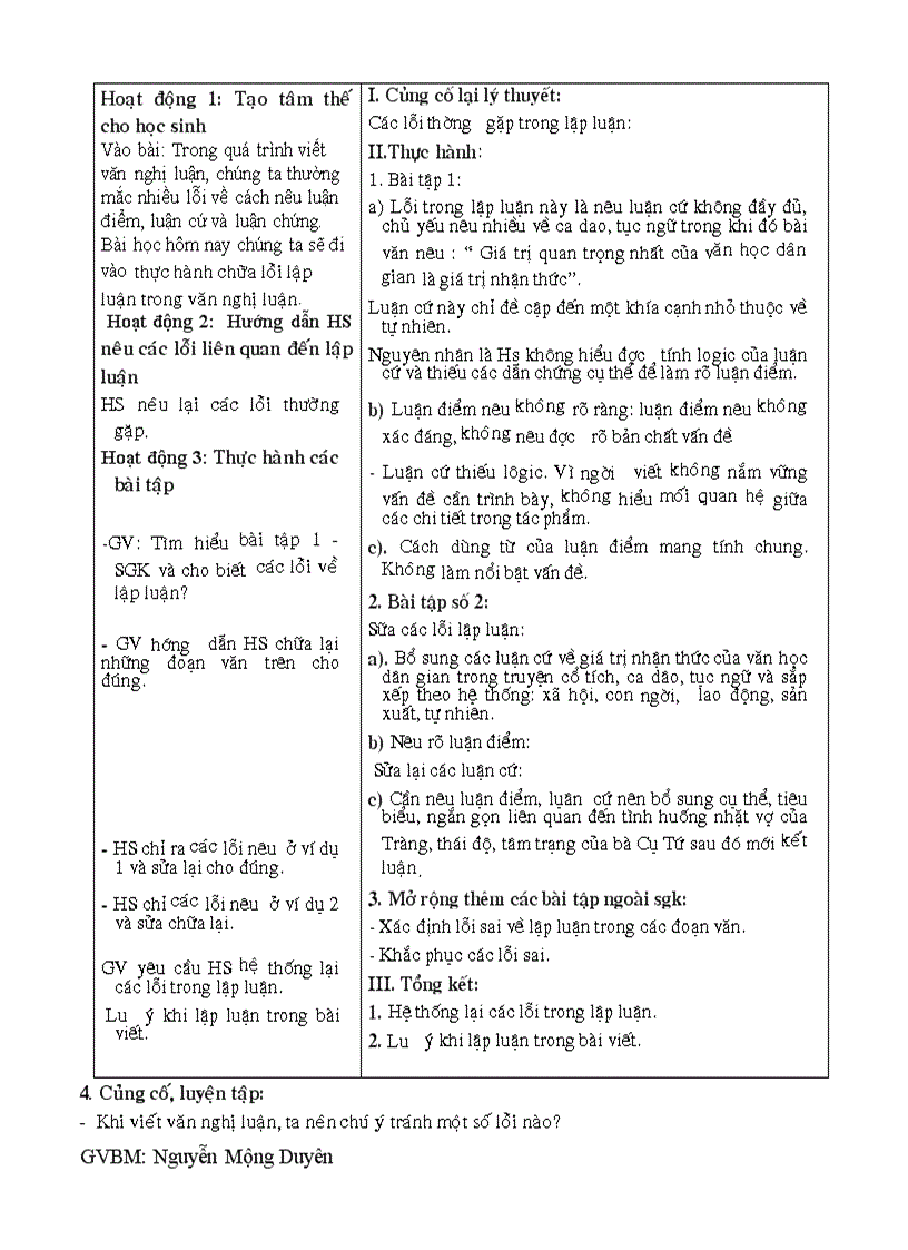 image for page Thực hành chữa lỗi lập luận trong văn nghị luận