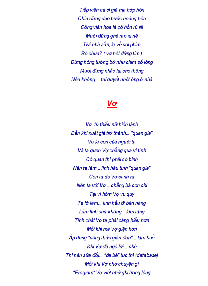 image for page Thơ vui về vợ 1