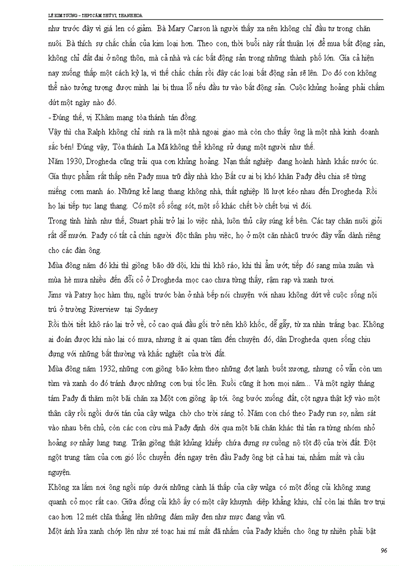 image for page Tiếng chim hót trong bụi mận gai Tập 1 15