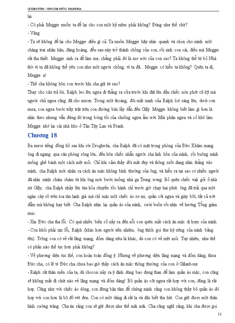 image for page Tiếng chim hót trong bụi mận gai Tập 16 31