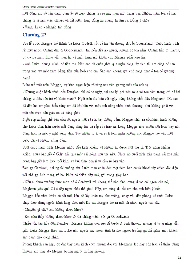 image for page Tiếng chim hót trong bụi mận gai Tập 16 31