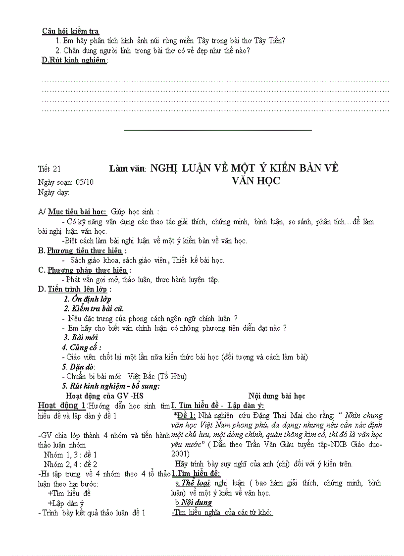 image for page Tiết 18 đến tiết 21