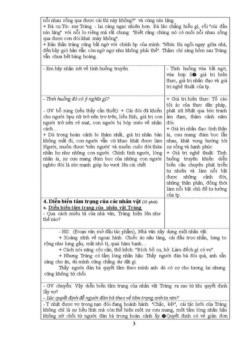 image for page Tiết 76 Vợ nhặt mẫu mới trao đổi thống nhất