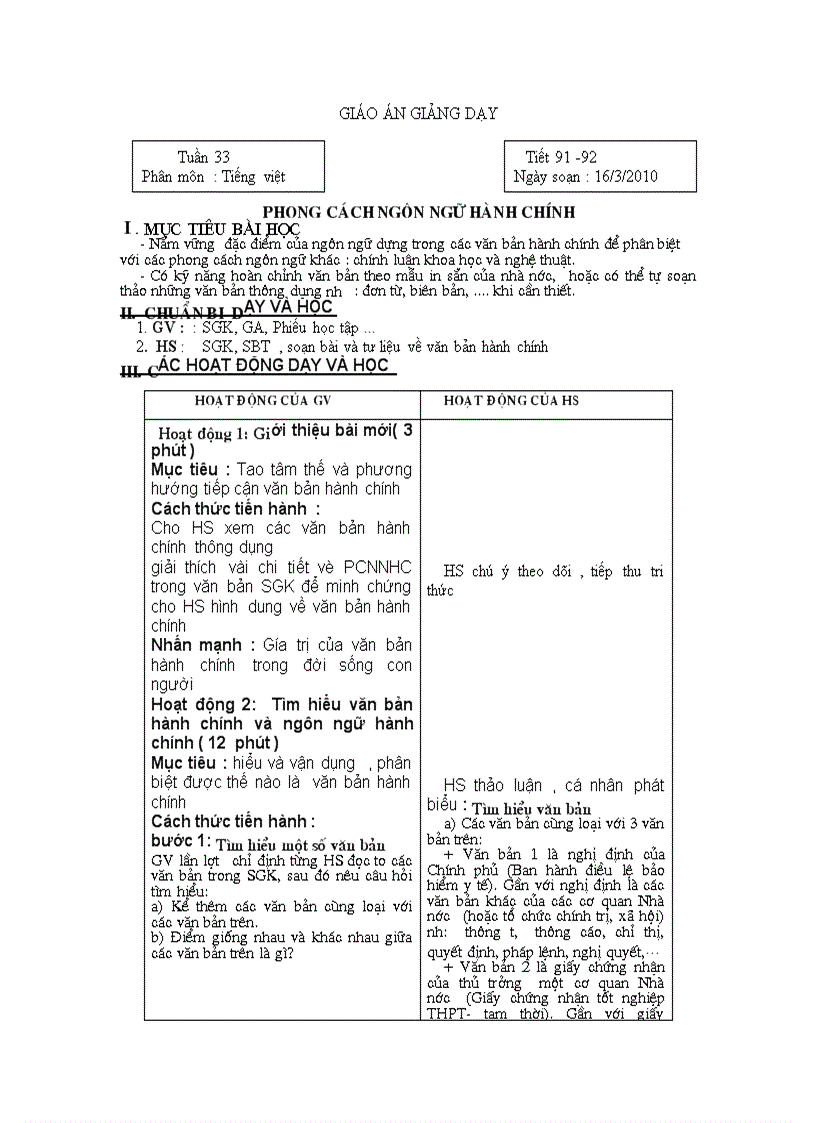 Tiết 91 92 PCNN HC