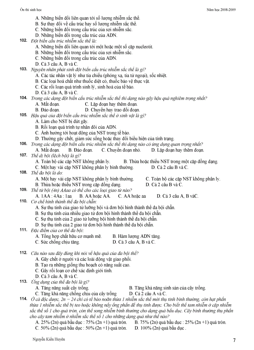 image for page TN tổng hợp Sinh học 12 Có đáp án