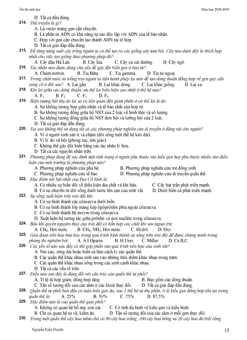 image for page TN tổng hợp Sinh học 12 Có đáp án