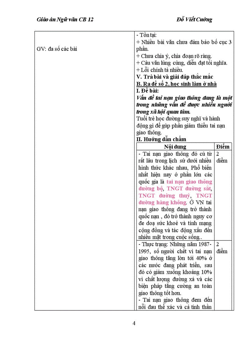 image for page Trả bài sô1 ra đề số 2