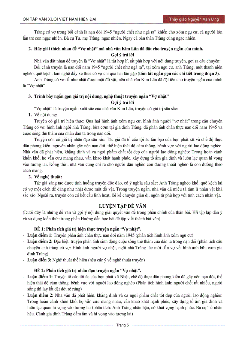 image for page Vợ nhặt Ôn thi TN 2010