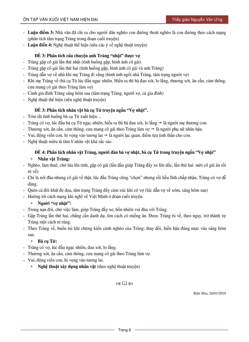 image for page Vợ nhặt Ôn thi TN 2010