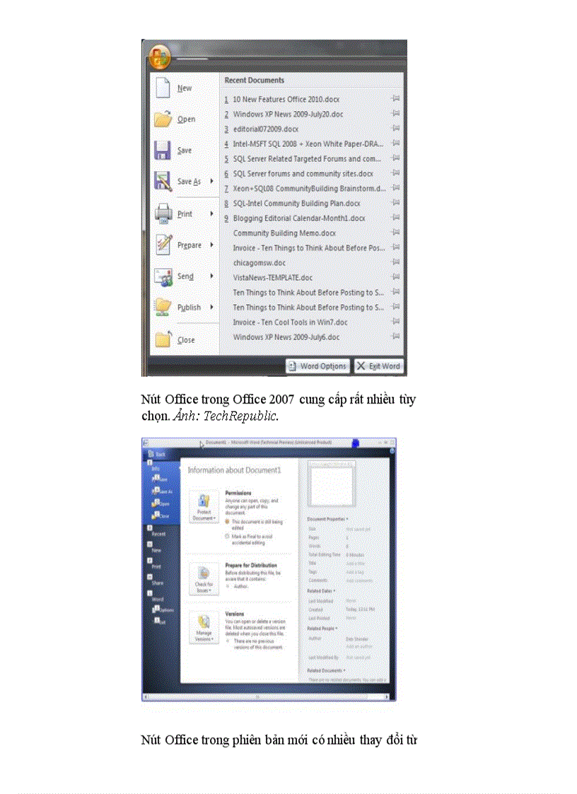 image for page 10 điểm nổi bật của bộ office 2010