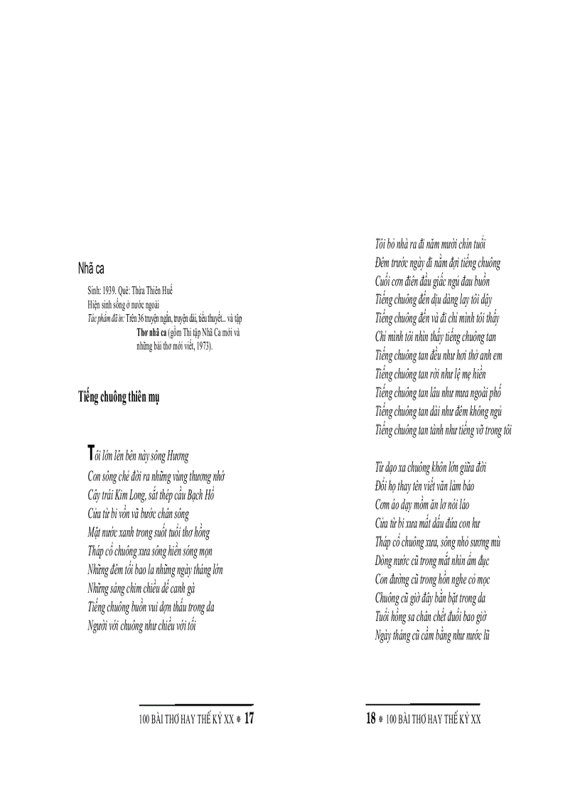 image for page 100 bài thơ hay thế kỷ 20