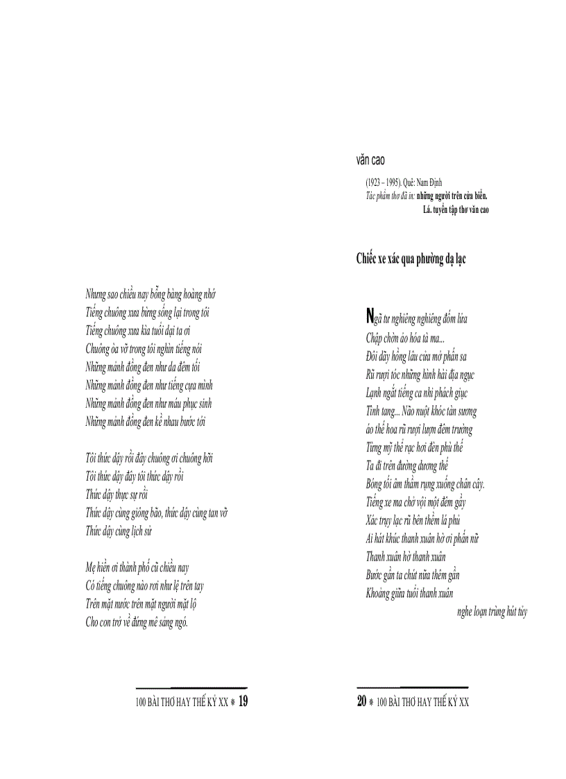 image for page 100 bài thơ hay thế kỷ XX