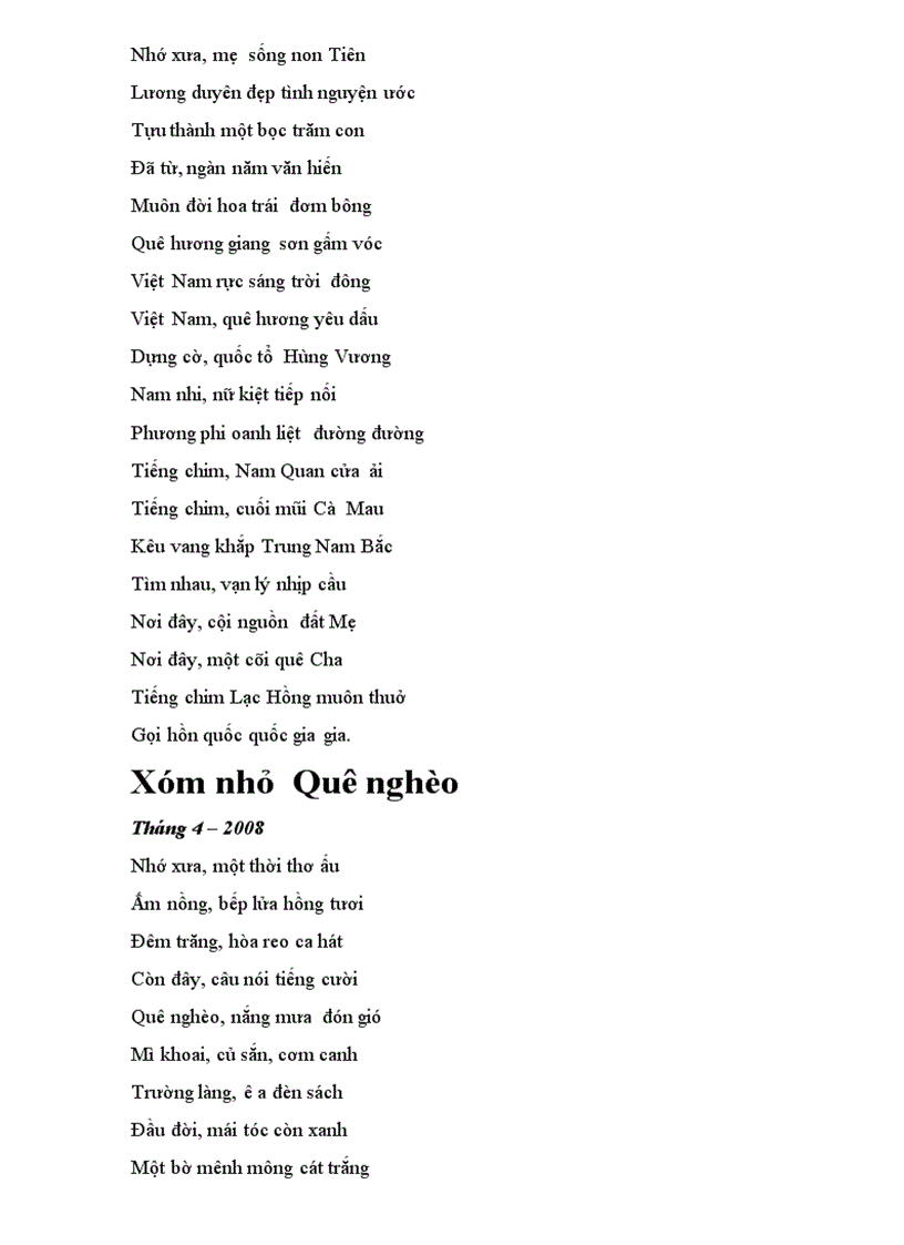 image for page 100 Bài thơ Tình Tự Quê Hương 3 TG Mặc Giang