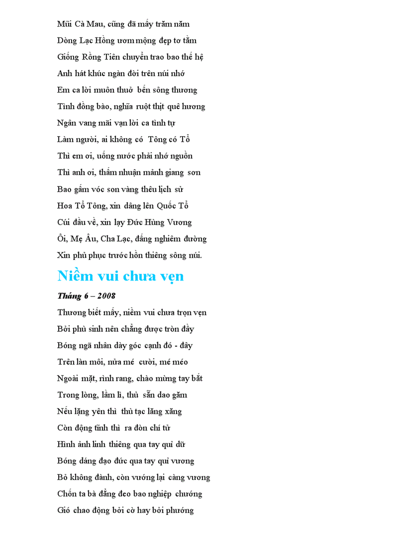 image for page 100 Bài thơ Tình Tự Quê Hương 3 TG Mặc Giang