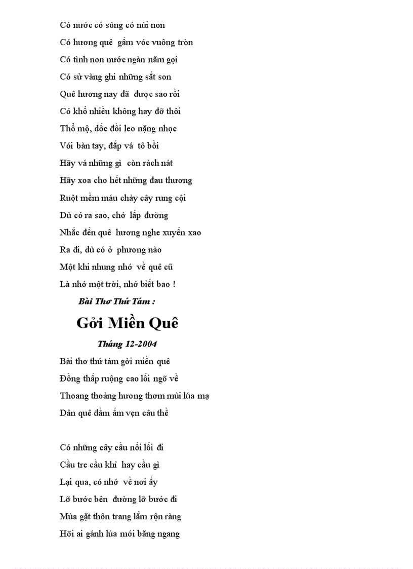 image for page 100 Bài Thơ Tình Tự Quê Hương Tập 2 TG Mặc Giang