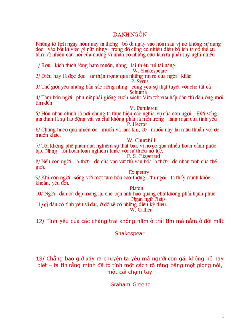 image for page 1001 câu danh ngôn