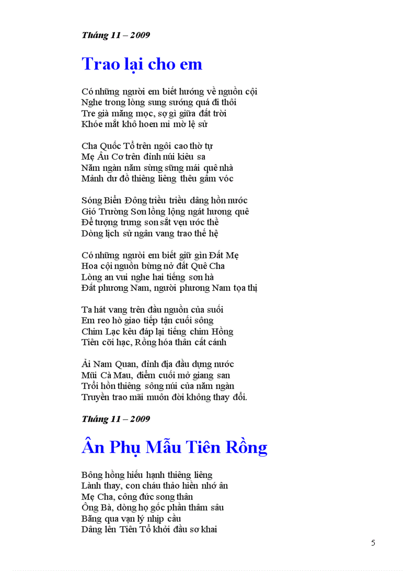 image for page 100Bài Thơ Tình Tự Quê Hương 5 TG Mặc Giang