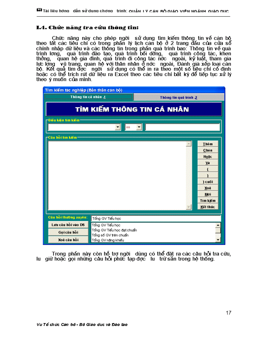 image for page 2 Tài liệu hướng dẫn sử dụng phần mềm quản lí CBGV