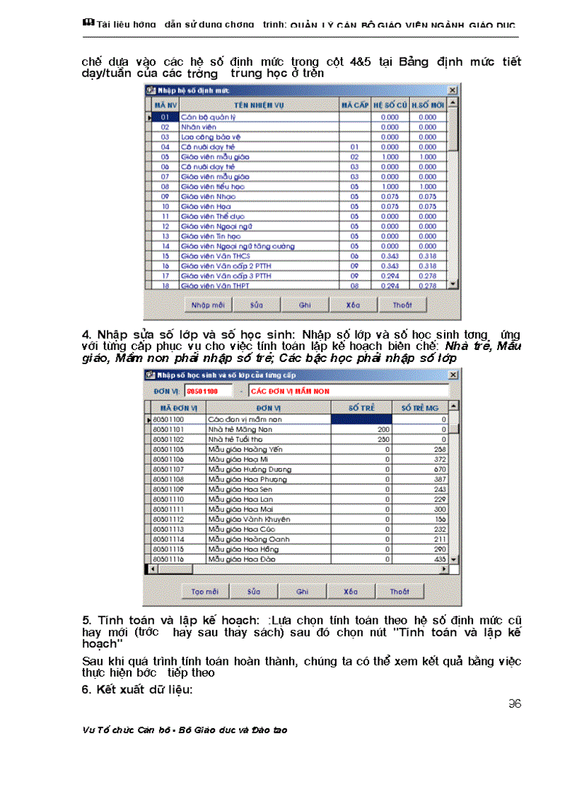 image for page 2 Tài liệu hướng dẫn sử dụng phần mềm quản lí CBGV