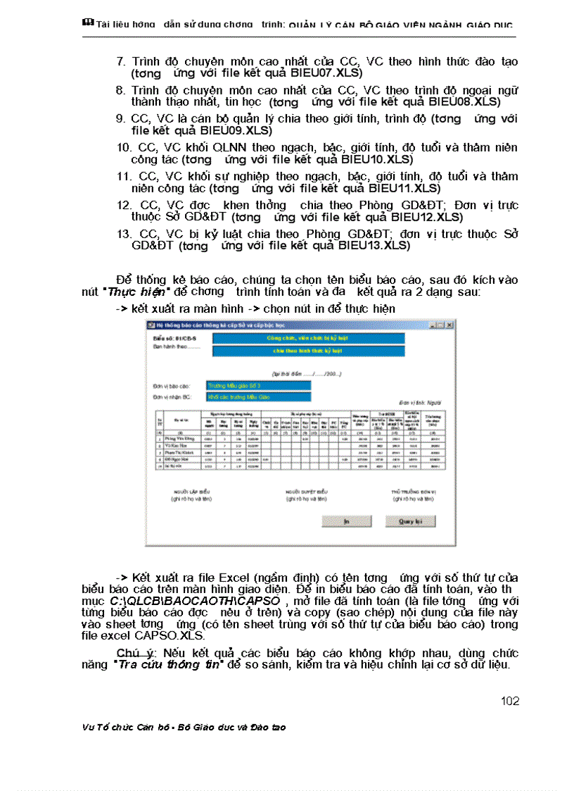 image for page 2 Tài liệu hướng dẫn sử dụng phần mềm quản lí CBGV