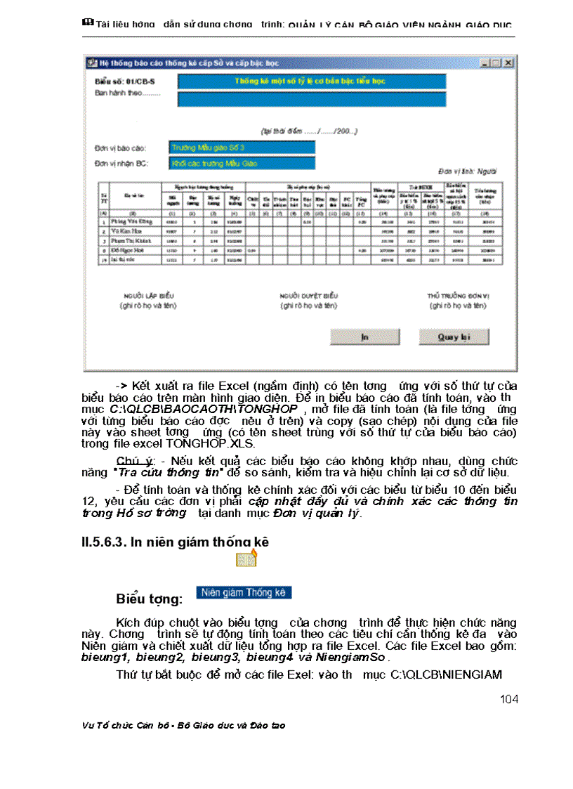 image for page 2 Tài liệu hướng dẫn sử dụng phần mềm quản lí CBGV