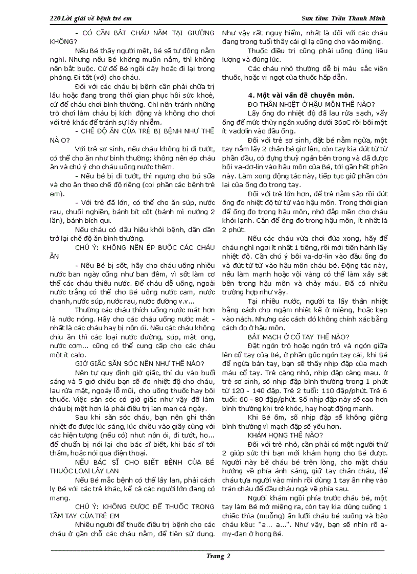 image for page 220 căn bệnh thường gặp ở trẻ em