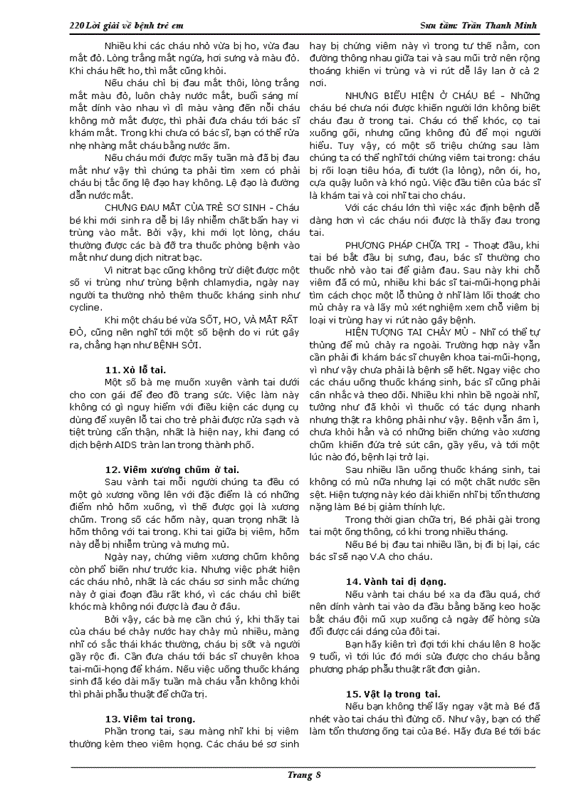 image for page 220 căn bệnh thường gặp ở trẻ em
