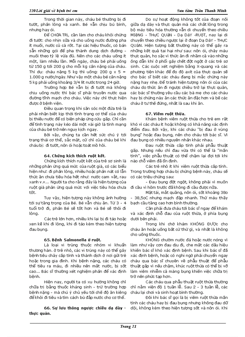 image for page 220 căn bệnh thường gặp ở trẻ em