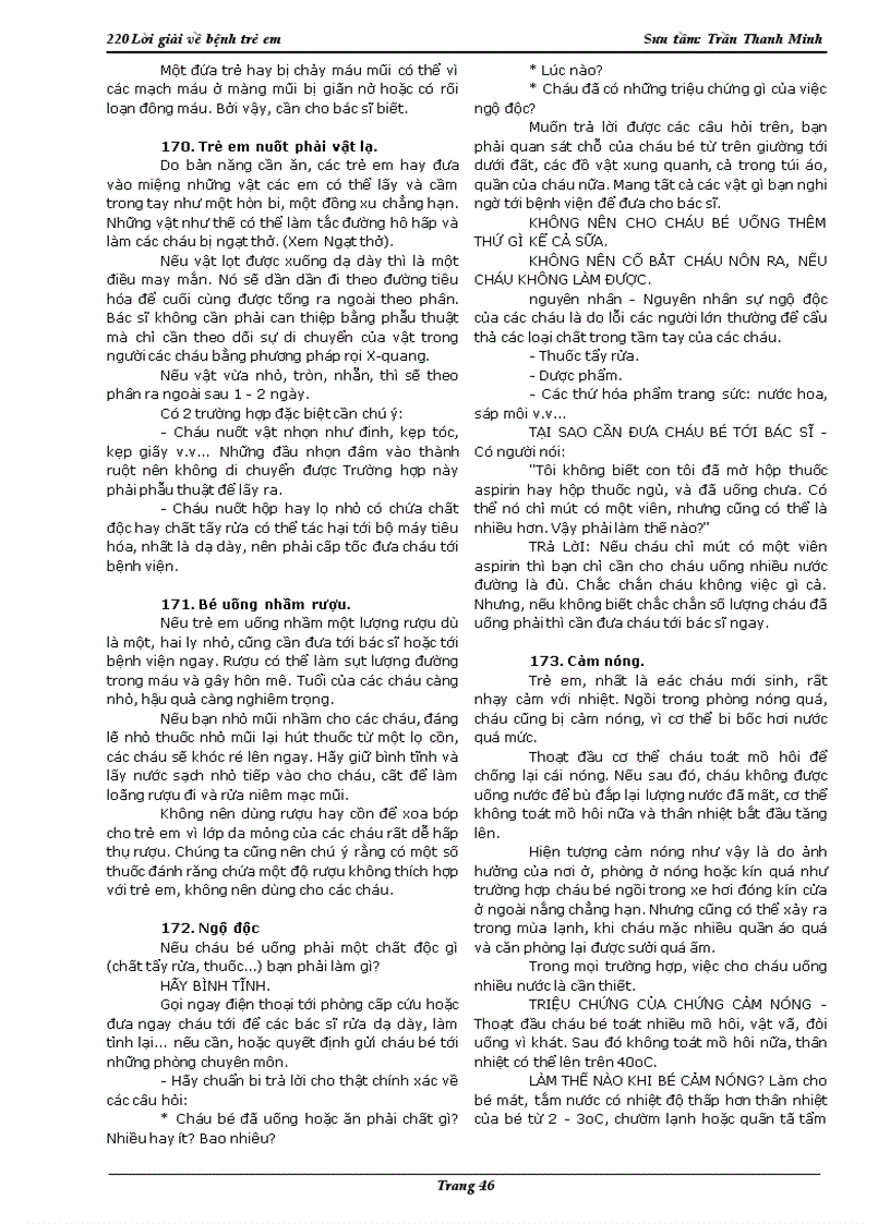 image for page 220 căn bệnh thường gặp ở trẻ em