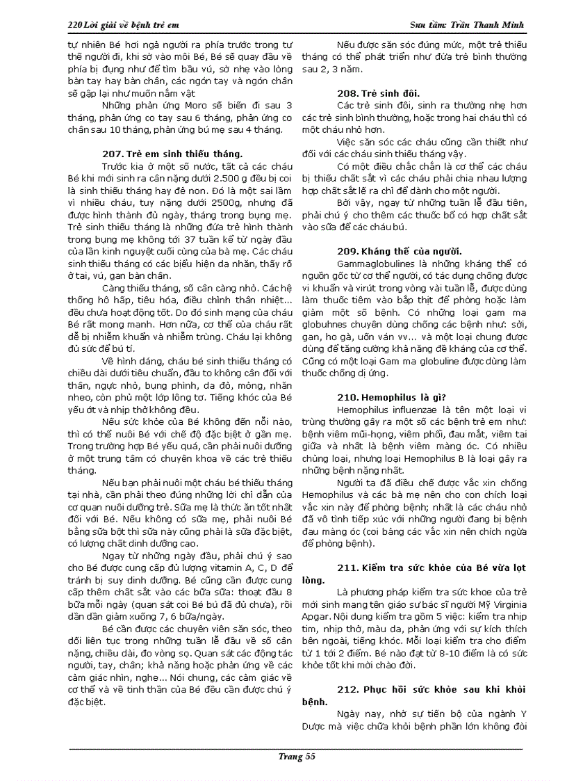 image for page 220 căn bệnh thường gặp ở trẻ em