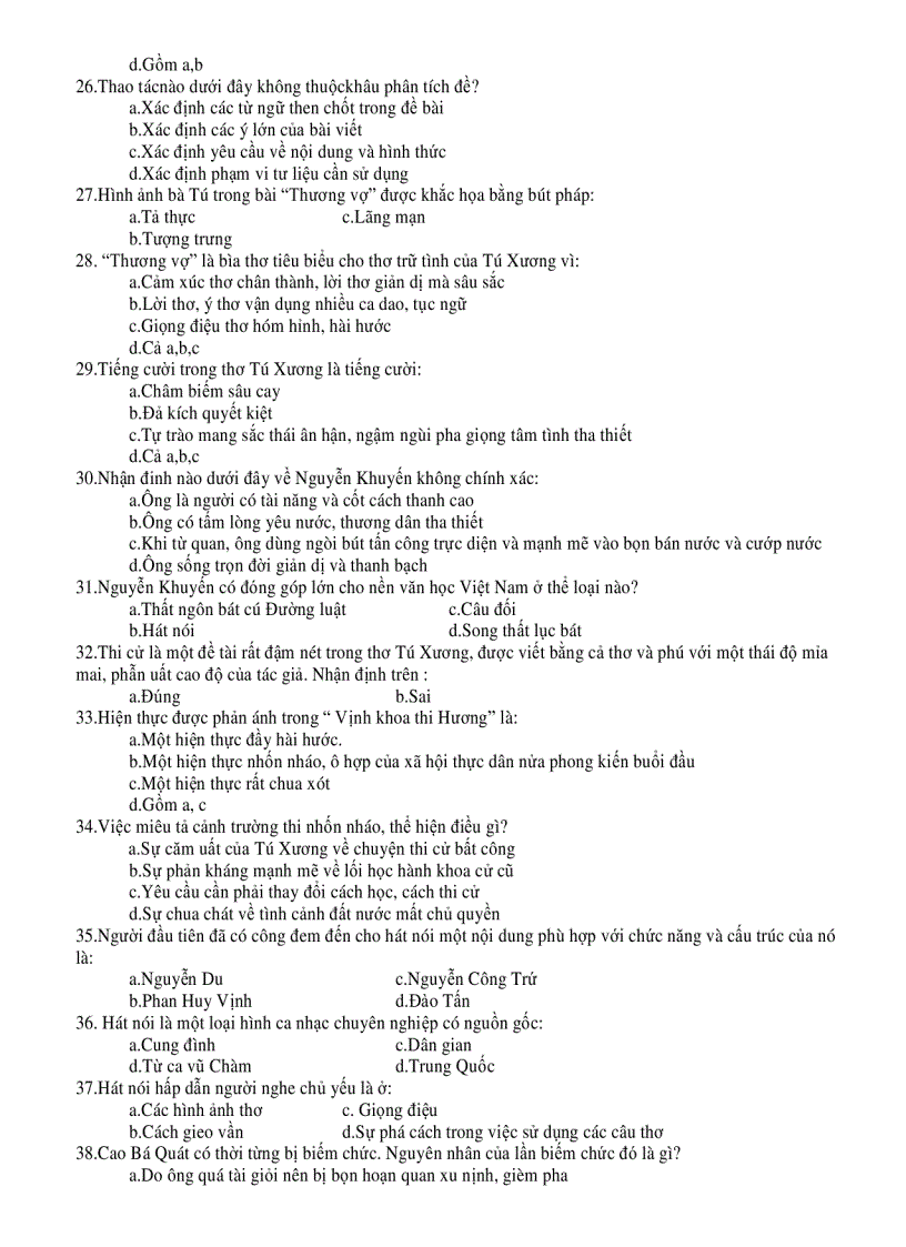 image for page 500 câu hỏi trắc nghiệm ngữ văn