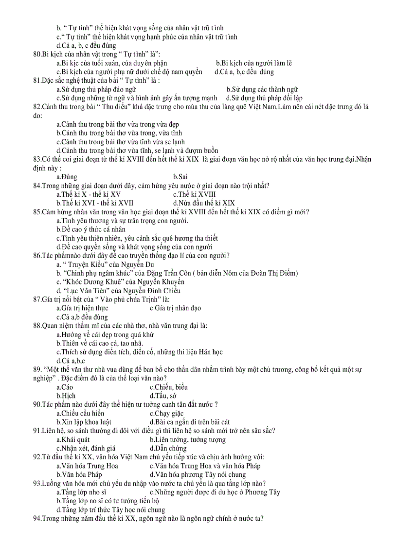 image for page 500 câu hỏi trắc nghiệm ngữ văn