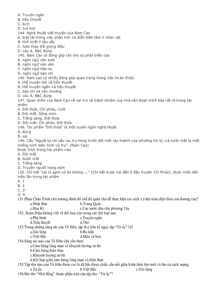 image for page 500 câu hỏi trắc nghiệm ngữ văn