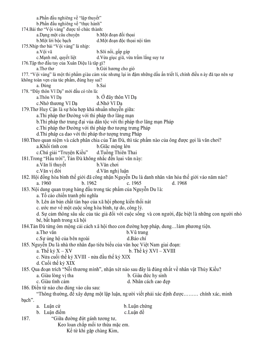 image for page 500 câu hỏi trắc nghiệm ngữ văn