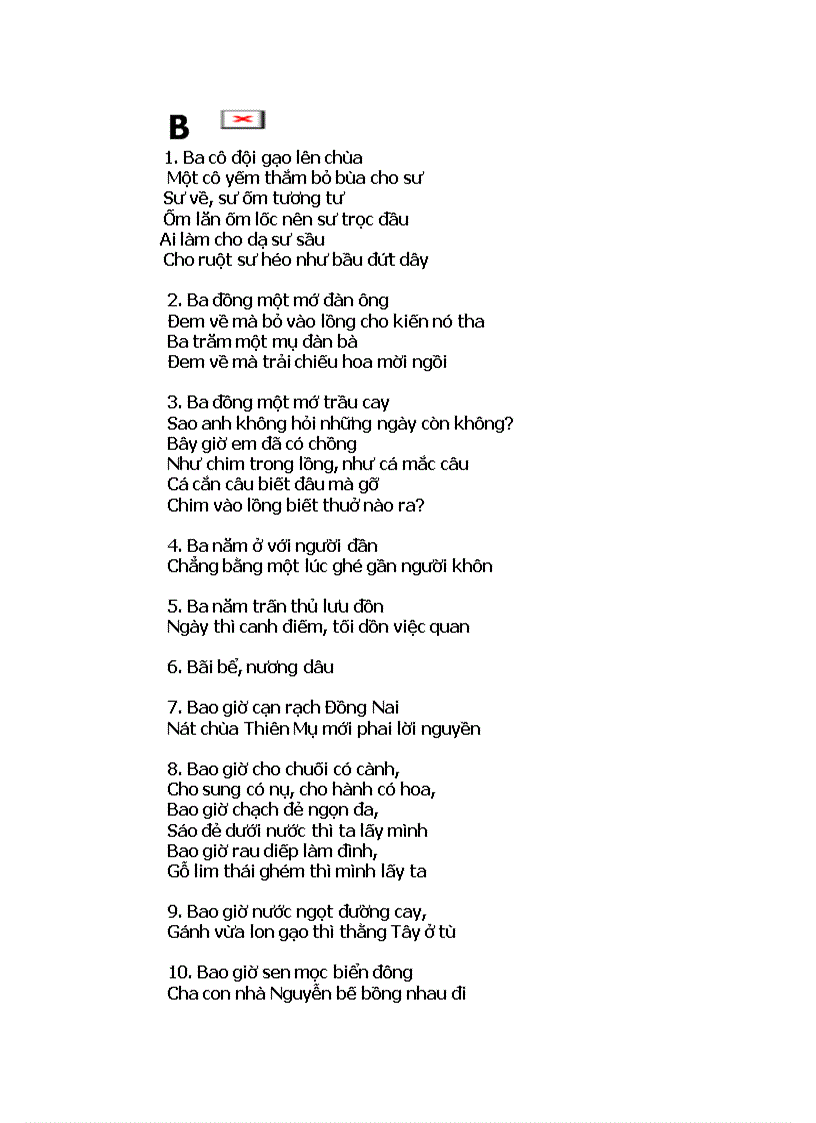 image for page 84 câu ca dao bắt đầu bằng chữ B