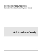 An Introduction to Security