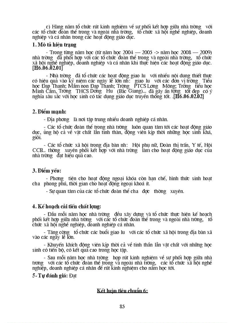 image for page Bao cao tu danh gia