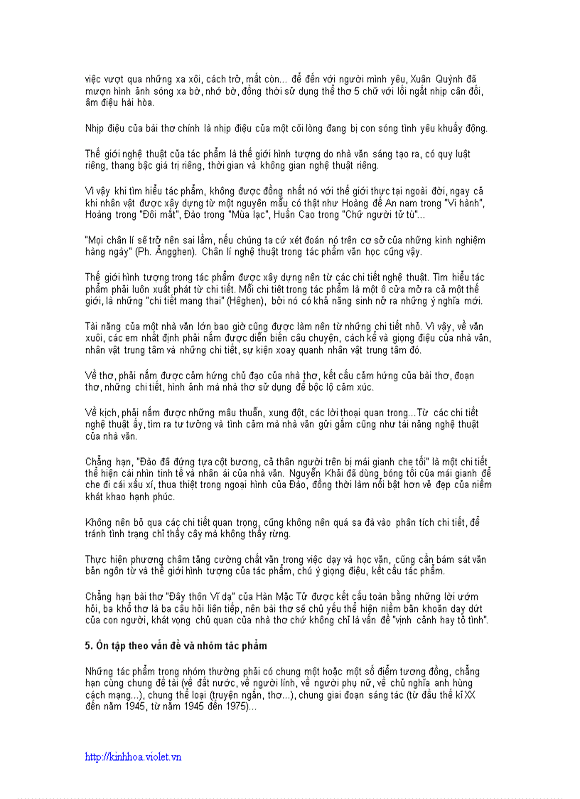 image for page Bí quyết ôn thi môn văn hiệu quả