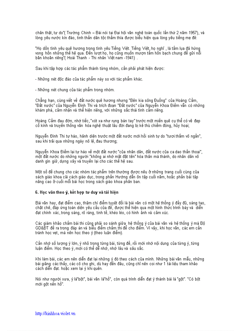 image for page Bí quyết ôn thi môn văn hiệu quả