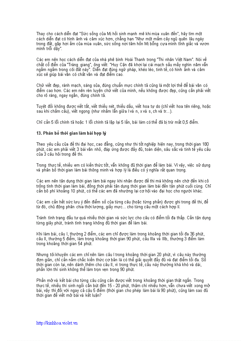 image for page Bí quyết ôn thi môn văn hiệu quả