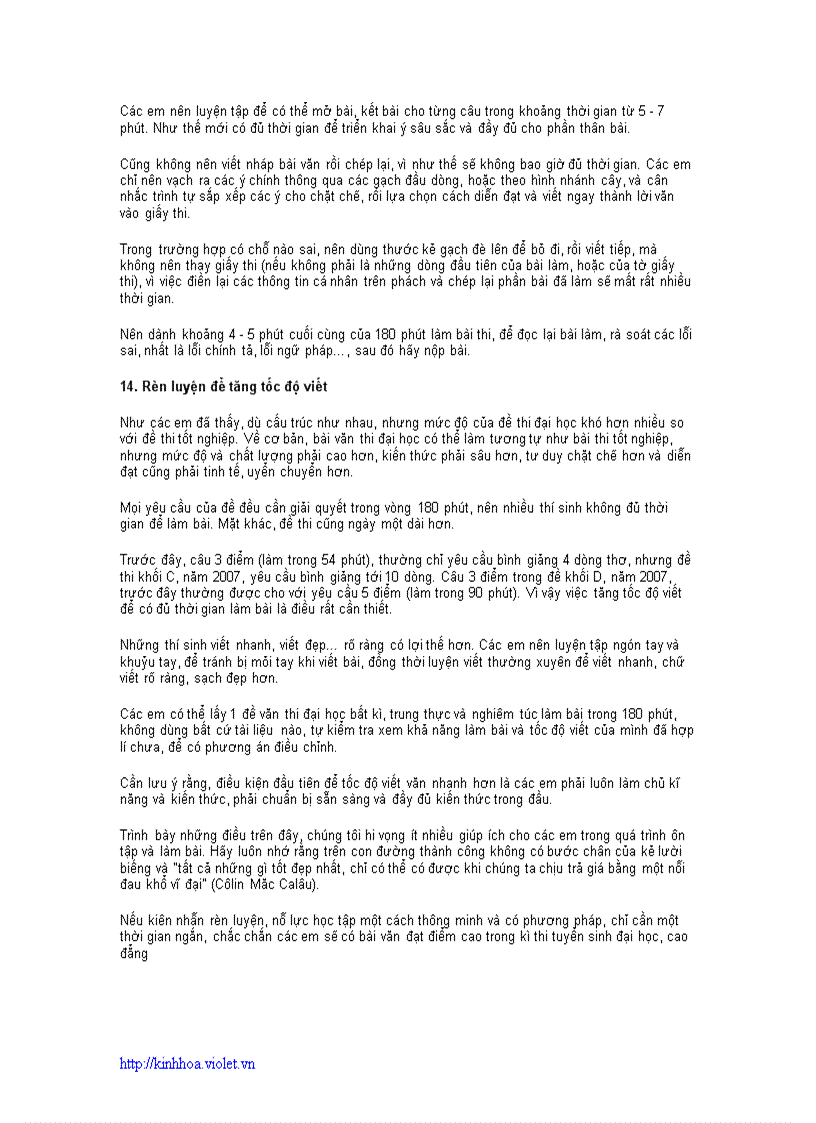 image for page Bí quyết ôn thi môn văn hiệu quả