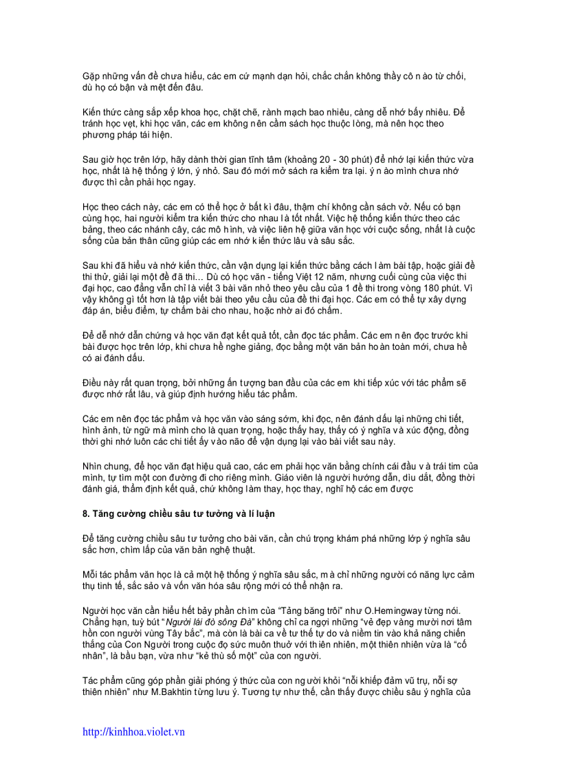 image for page Bí quyết thi môn Ngữ văn có hiệu quả